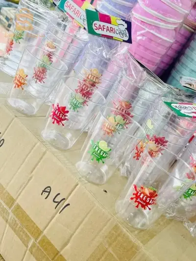plastic cups