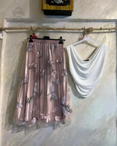 Blouse and skirt