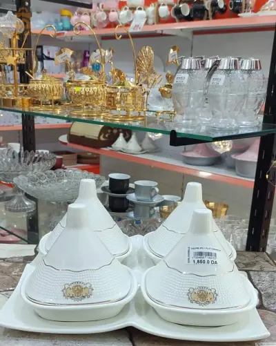 Tadjine 4 pièce+ plat céramique