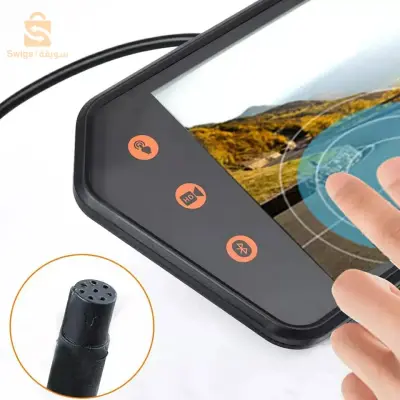 Rétroviseur de voiture avec écran LCD TFT 7 pouces, bluetooth, moniteur vidéo, lecteur MP5 tavec température