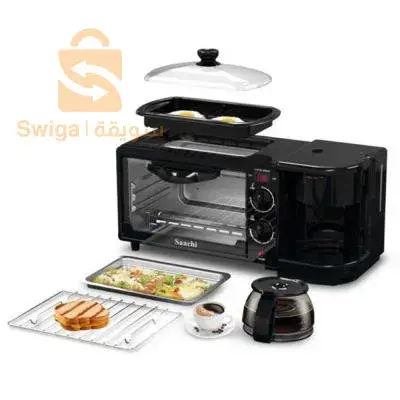 multi four électrique grillade et cafetière 3en1