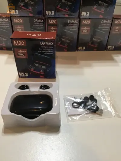 سماعات بلوتوث m20 + باور بانك
