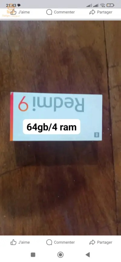 redmi 9
64 GB 4 ram 
5000 mah
noir