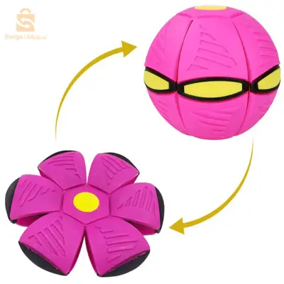 Balle magique ovni à lancer plat avec lumière LED jouet pour enfant