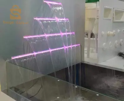 lame d'eaux cascade Fontaine شلالات ماءية جدارية للمسابح و الحدائق و المنازل