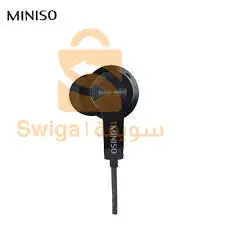 Miniso ecouteur 3.5 mm jack pour pc et smart phone - Noir