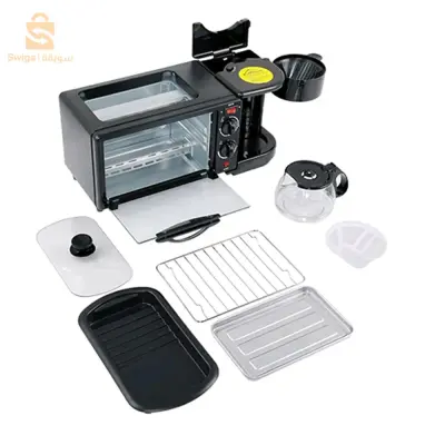multi four électrique grillade et cafetière 3en1