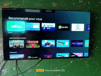 تلفاز اريس 40بوس سامبل مزالو في النيلو وتيفي بوكس نستعمل يوم هواتف ريالمي ماشي شهرين كامل حواجو 0549869061