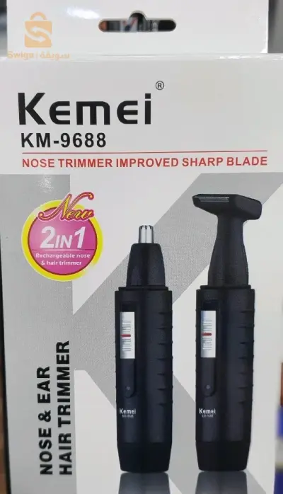 Kemei Km 9688 حلاقة شعر الأنف والأذن