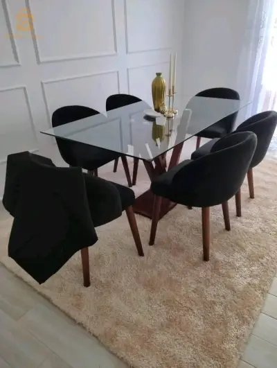 Bienvenue chez salon aziouz🌟 😍😎
🔥Table de salle à manger/ table basse🔥 en bois hêtre avec du verre trempé et tissus anti😍 tache🥰  importation  ❤️📣📣📣
قبل كل شئ أول شيئ نقولوا لزبائننا الكرام اللي يحب يتأكد من جودة منتوجاتنا يتفضل عندنا للورشة في براقي ولاية الجزائر العاصمة.مرحبا بكم 🙏❤
https://maps.app.goo.gl/ihAJsogD92csUzuJ6
👈 للطلب تواصلوا معنا عبر بريد الصفحة  أو على الأرقام 
  📞📞0559025898

Table de salle à manger avec 4 chaise _ 6 chaise _ 8 chaise ..... 
💥Des chaises simple.
💥 des chaises Capitonnée
💥Des chaises Ceca_ Oslo _ Roma _ Nova et plusieurs modèles.........
Les dimensions
💥rectangulaire: 160/80 
💥 Ronde: 80_90_1m20

وسعر يتغير حسب نوع الطاولة 
البيع جملة و ديطاي 
👈من الورشة إلى الزبون مع توفير كل الأحجام 
 
👈 أكثر من 20 نوع من القماش التركي ذو النوعية الرفيعة.
👈كل انواع القماش متوفرة 💥
  والتوصيل لجميع الولايات بأسعار معقولة🤗
🔹disponible tout les couleurs et les dimensions .