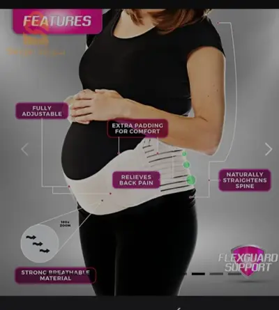 Ceinture Grossesse Élastique et Confortable