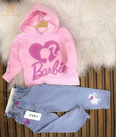 ensemble sweet + pontalon jean pour fiellette
