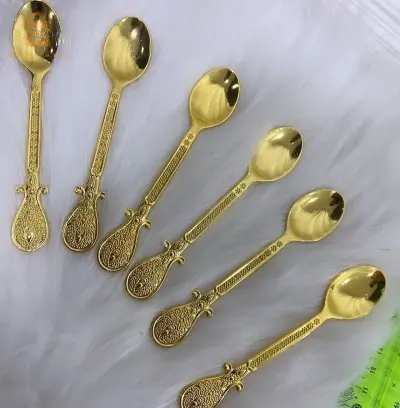 ensemble 6 cuillères en acier
