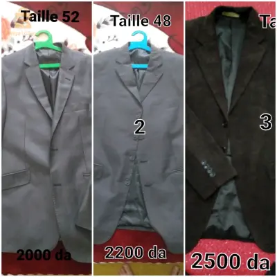 3 vestes classiques