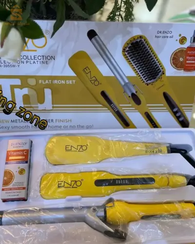 pack enzo brosse lisseur boucleur