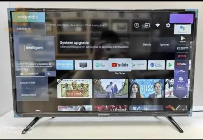 Télé original 
 1366×786 HD
32 pouce 
Smart 
Android 9 
Slim design