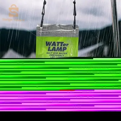 lampe à L'eau et sel sans charge portable étanche pour Camping ( eau+sel = éclairage )