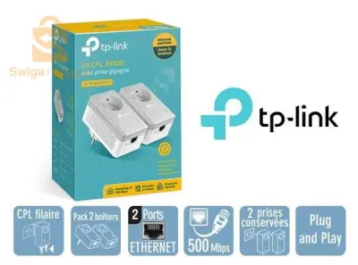 TP-Link Kit CPL AV600 TL-PA4015p Kit 8 Gb 🇨🇵☎ 0️⃣7️⃣7️⃣7️⃣0️⃣2️⃣1️⃣0️⃣2️⃣3️⃣