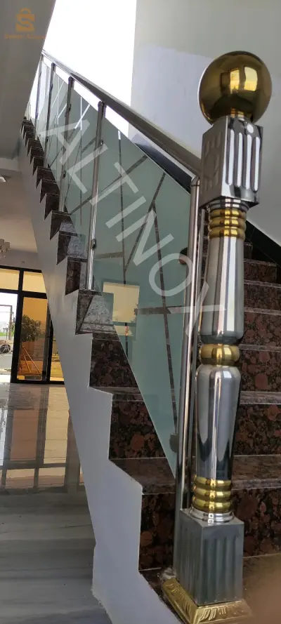 rampe d'escalier inox