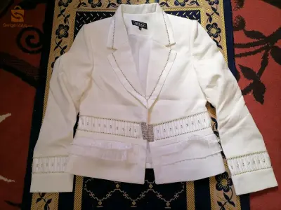 Ensemble soirée blanc 4 pièces