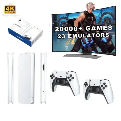 M15 Game Stick Pro Console de jeu vidéo 4k Rétro +20000 Jeux classiques HD 4K avec 2 manette sans fi