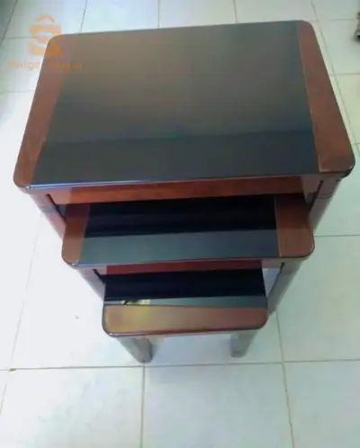 Table gigogne bois hêtre bien fini b 25000da