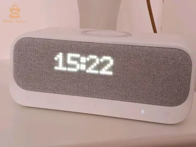منبه صوتي بشاحن لاسلكي و سماعات