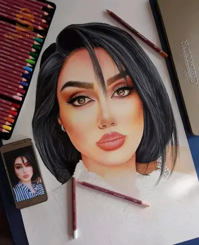 Portrait personnalisé fait à main sur commande 🎁🎁🤩