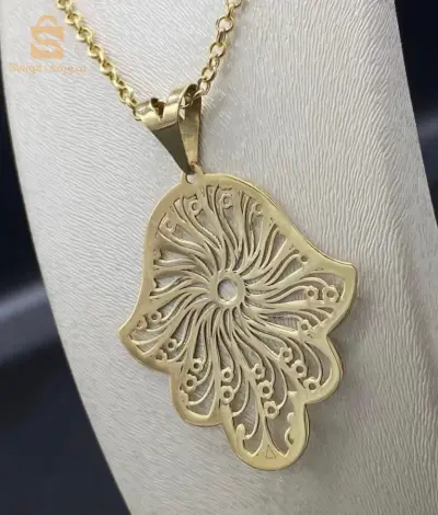 ♦️Magnifique chaîne pendentif 18carats
