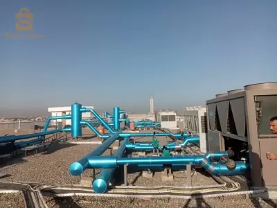 étude, suivi et réalisation de climatisation, chauffage et ventilation central, désenfumage, réseau anti incendie, plomberie,et soudeur de tout les tubes (PEHD,PPR ACIER NOIR) , courant fort et courant faible