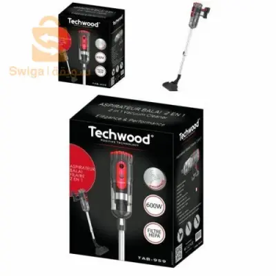 • Aspirateur cyclonique
• Aspirateur à main
• Aspirateur Balai
• Filtre HEPA
• Capacité du Réservoir 0,5L
• Longueur de câble 4,5m
• Tube Téléscopique en Aluminium
• 220-240V- 50/60Hz - 600W
• Accessoires :
 -  1 Suceur plat pour aspirer dan