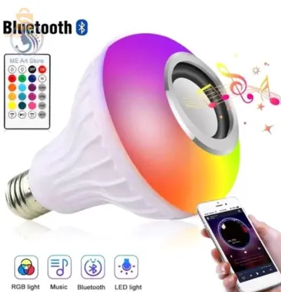 مصباح Led مدمج بمكبر صوت