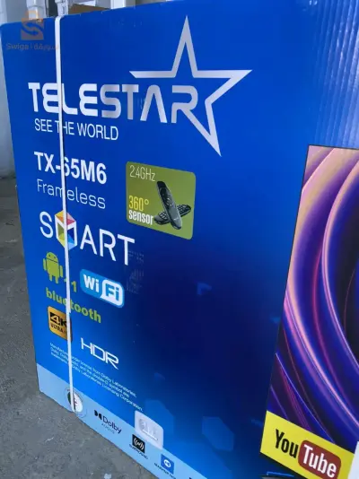 Promotion tv Téléstar 65 pouce double télécommande. Smart android 11