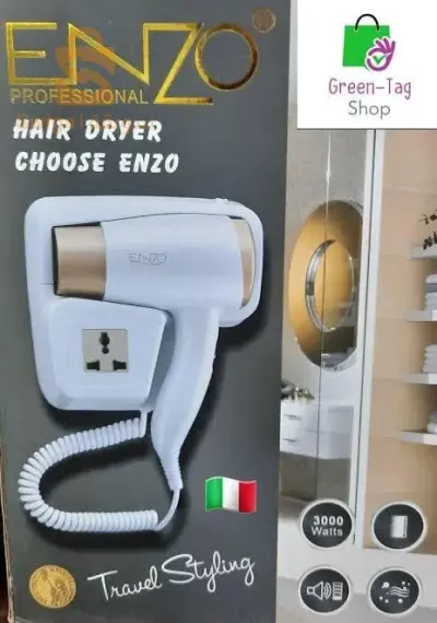 مجفف الشعر Enzo حائطي نوعية إيطالية أصلية 🇮🇹