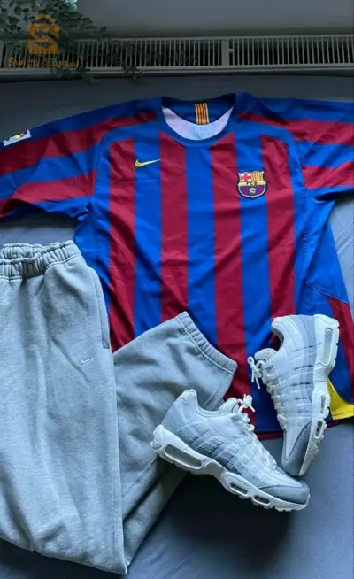 t shirt barcelone 2006/2005 taille L