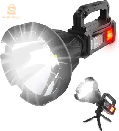 Projecteur rechargeable à 6 modes + trépied avec fonction de power-bank 100
