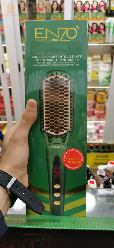 Brosse chauffante lissante