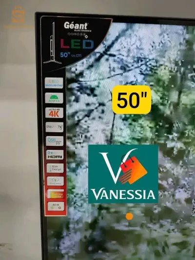 Téléviseur Géant Garantie 50 pouces smart Android qualité 4K Ultra HD