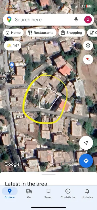 قطعة ارض في حي سكني جميل و هادئ