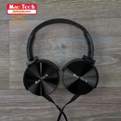 سماعات الرأس القابلة للدوران مريحة للارتداء بتصميم أنيق وعصري Mac Tech Stereo Headphones Hands Free Calls For Computer & Smartphones
