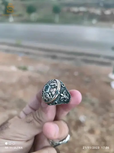 خاتم فضة حرة