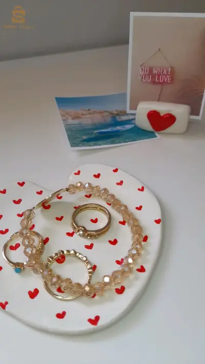 plateau bijoux et porte photo