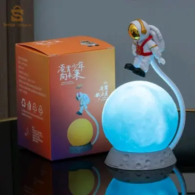 veilleuse LED 3D décoratif en forme d'astronaute Rechargeable par USB