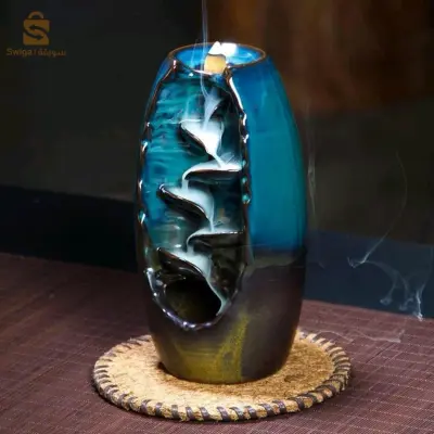 Brûleur d'encens cascade d'aromathérapie en céramique مبخرة بخور شلال من السيراميك للعلاج العطري