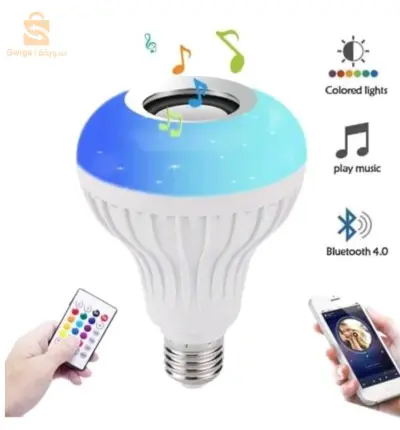 مصباح Led مدمج بمكبر صوت