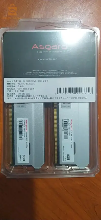 Asgard RAM DDR4 16GB (8GB*2) 3200Mhz