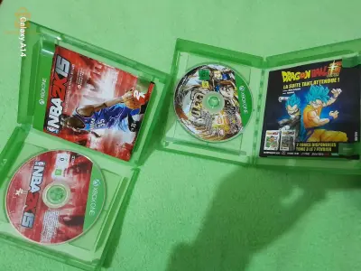 أقراص ألعاب إكسبوكس وان 
1. Dragon ball Fighter Z
2. NBA2k15