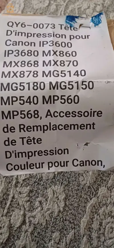 tête d impression imprimante canon  QY6 0073
