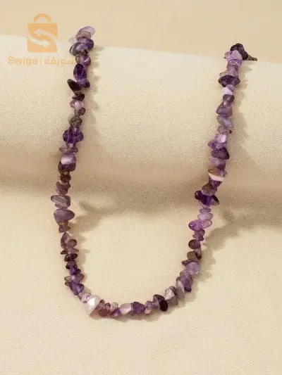 Collier en pierre naturelle couleur au choix