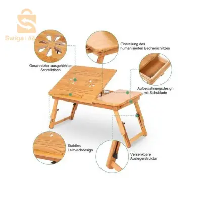 table laptop bamboo